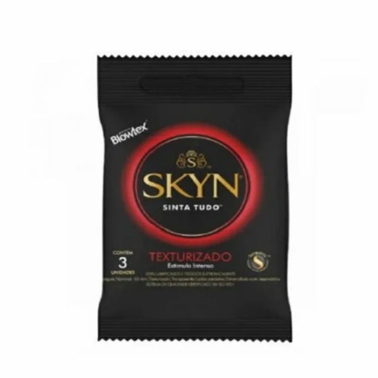 PRESERVATIVO BLOWTEX SKYN TEXTURIZADO COM 3UND