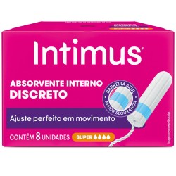 ABSORVENTE INTIMUS INTERNO SUPER C/8 UNID
