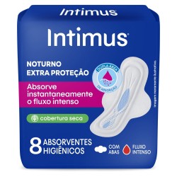 ABSORVENTE INTIMUS GEL NOT SECA C/ABAS C/8 UND