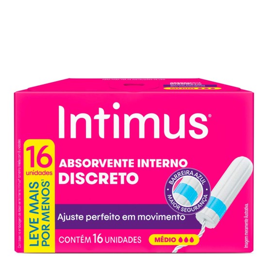 ABSORVENTE INTIMUS INTERNO MEDIO L16 P15