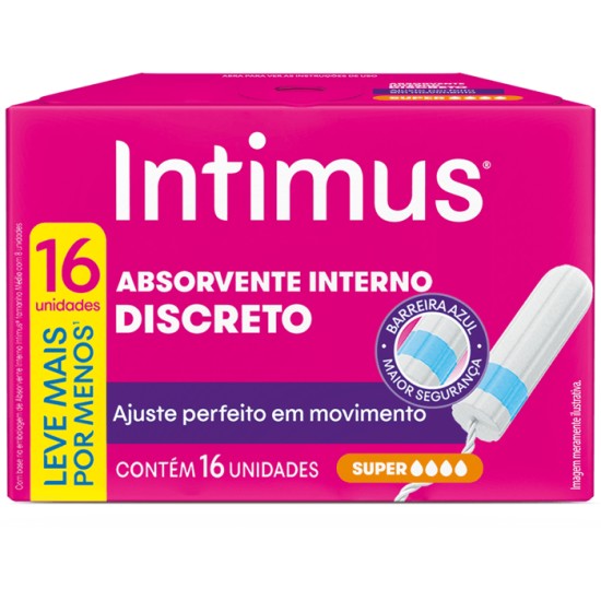 ABSORVENTE INTIMUS INTERNO SUPER L16 P15