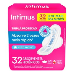 ABSORVENTE INTIMUS GEL TRP PROTETOR SUAVE C/ABAS 32UND