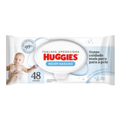 LENCO UMEDECIDO HUGGIES RECEM NASCIDO COM 48