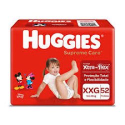 FRALDAS HUGGIES SUPREME CARE HIPER XXG COM 52 UND