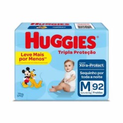 FRALDA HUGGIES TRP PROTETOR HIPER M C/92UN