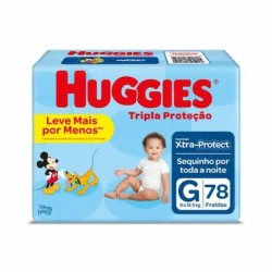 FRALDA HUGGIES TRP PROTETOR HIPER G C/78UN