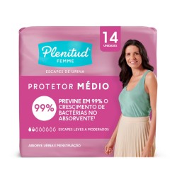 ABSORVENTE GERIATRICA PLENITUD FEMME MEDIO S/ABAS C/14 UN