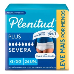 FRALDA GERIATRICA PLENITUD PLUS TAM G/XG LV 24 PG 22 UN