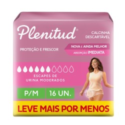 FRALDA GERIATRICA PLENITUD FEMME TAM P/M LV16 PG15