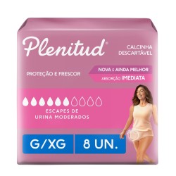 FRALDA GERIATRICA PLENITUD ACTIVE FEM G/XG 8UND
