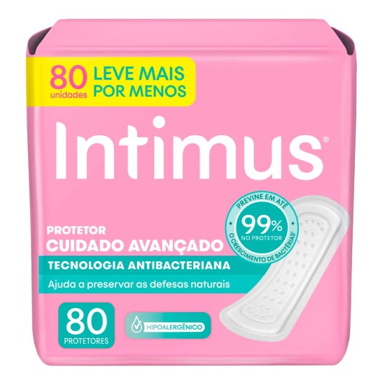 PROTETOR DIARIO INTIMUS DAYS ANTIBAC C/80 UND