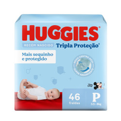 FRALDAS HUGGIES TRP PROTETOR MEGA P COM 46 UND