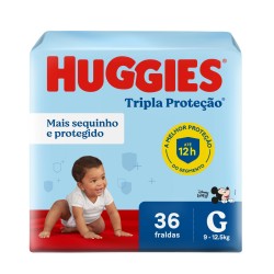 FRALDA HUGGIES TRP PROTETOR MEGA G C/36UN