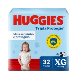 FRALDAS HUGGIES TRP PROTETOR MEGA XG COM 32 UND