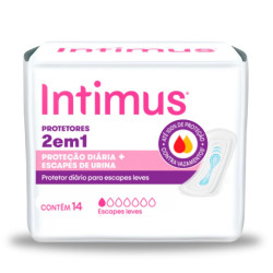 ABSORVENTE INTIMUS PRO DIARIO 2EM1 COM 14 UND