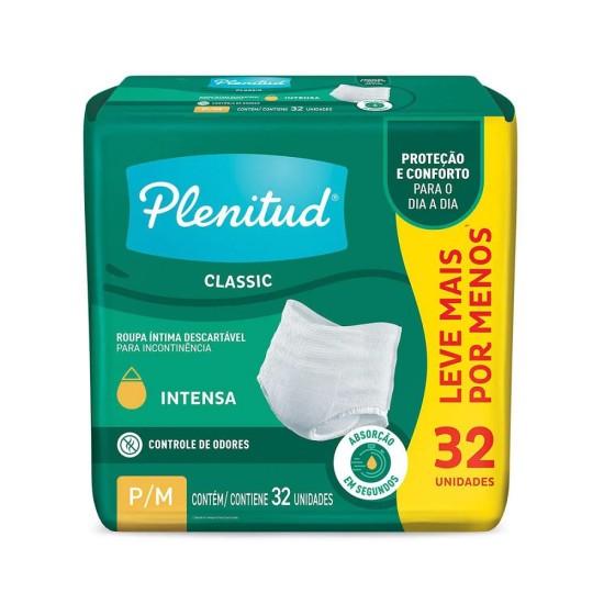 ROUPA INTIMO PLENITUD UNISSEX P/M C/32UND