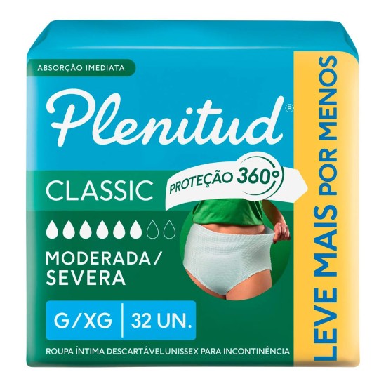 ROUPA INTIMO PLENITUD UNISSEX G/XG C/32UND