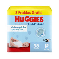 FRALDA HUGGIES TRIPLA PROTEÇAO DISNEY MEGUINHA P COM 38UN