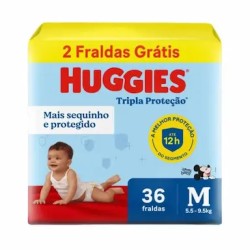 FRALDA HUGGIES PROTETOR DISNEY MEGA M C/36UN
