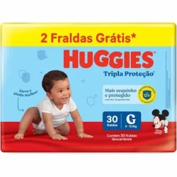 FRALDA HUGGIES PROTETOR DISNEY MEGUINHA G C/30UN