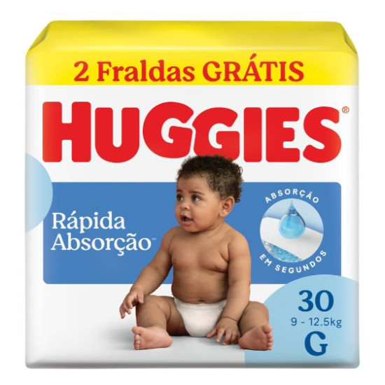 FRALDA HUGGIES TRIPLA PROTEÇAO DISNEY MEGUINHA G COM 30UN