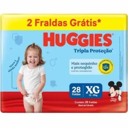 FRALDA HUGGIES PROTETOR DISNEY MEGUINHA XG C/28UN