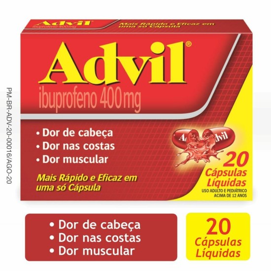 ADVIL 400MG C/20 CAPSULAS
