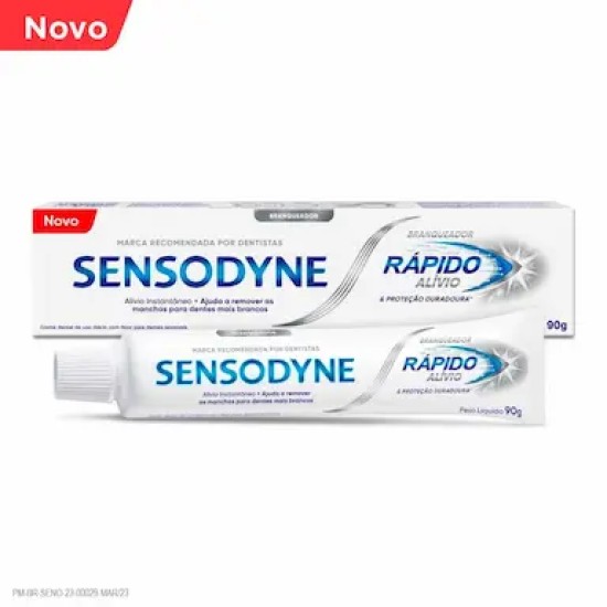 CREME DENTAL SENSODYNE RAPIDO ALIVIO BRANQUEADOR 90G
