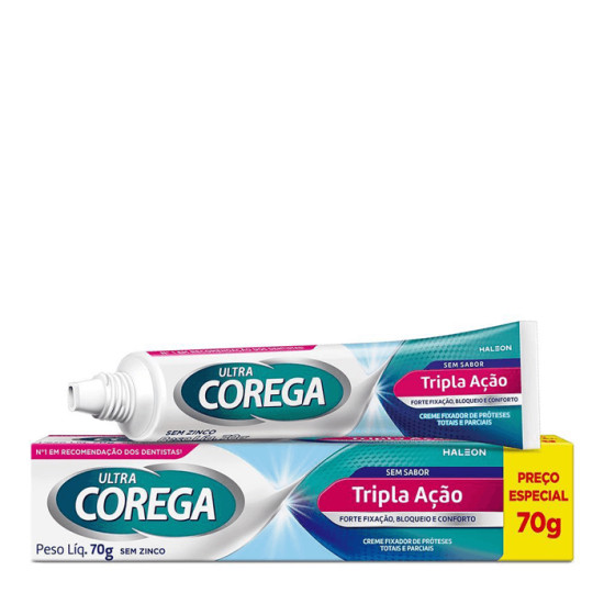 COREGA ULTRA TRIPLA ACAO S/ SABOR 70G