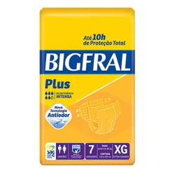 FRALDAS GERIATRICA BIGFRAL PLUS XG COM 7 UND