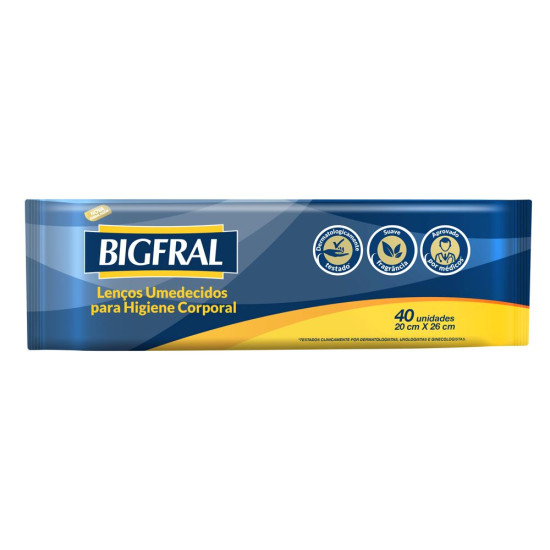 TOALHA UMEDECIDO BIGFRAL 40UNID