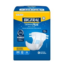 FRALDA GERIATRICA BIGFRAL NOTURNA M C/8 UND