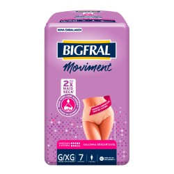 FRALDA GERIATRICA BIGFRAL MOVIMENT FEM G/XG C/7 UND