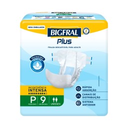 FRALDA GERIATRICA BIGFRAL PLUS REGULAR P C/9UND