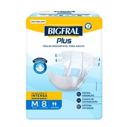 FRALDA GERIATRICA BIGFRAL PLUS REGULAR M C/8UND