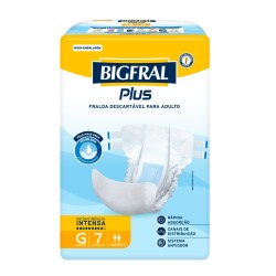 FRALDA GERIATRICA BIGFRAL PLUS REGULAR G C/7UND