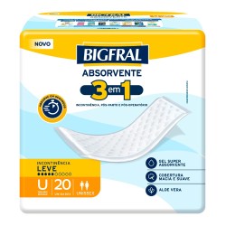 ABSORVENTE GERIATRICA BIGFRAL REGULAR PLUS C/20 UND
