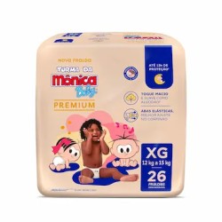 FRALDA TURMA DA MONICA PREMIUM XG C/26UN