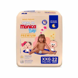 FRALDAS TURMA DA MONICA PREMIUM XXG COM 22 UND