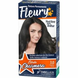 TINTURA PARA CABELO FLEURY 3.0 CASTANHO ESCURO