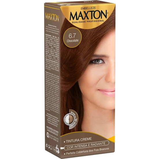 TINTURA DE CABELO MAXTON KIT 6.7 CHOCOLATE