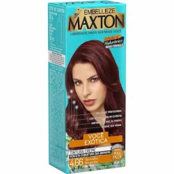 TINTURA PARA CABELO MAXTON KIT 4.66 VERMELHO BORGONHA