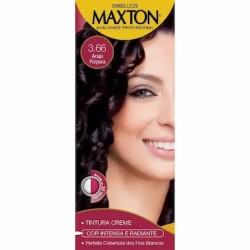 TINTURA PARA CABELO MAXTON KIT 3.66 PURPURA