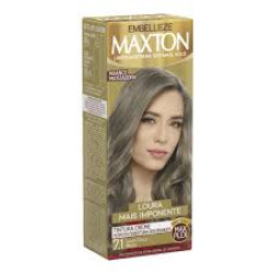 TINTURA DE CABELO MAXTON KIT 7.1 LOURO CINZA MEDIO