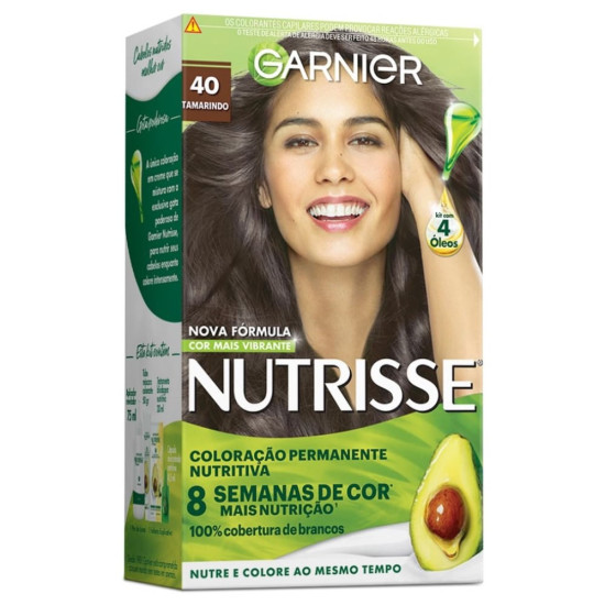 TINTURA DE CABELO NUTRISSE 40 CASTANHO ANHO