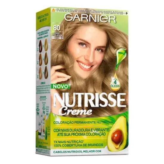 TINTURA PARA CABELO NUTRISSE 80 LOURO CLARO
