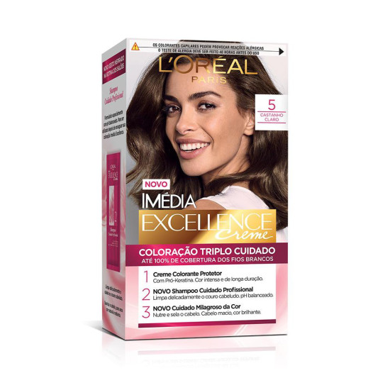 TINTURA DE CABELO IMEDIA 5 CASTANHO CLARO
