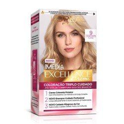 TINTURA PARA CABELO IMEDIA 9 LOURO MUITO CLARO