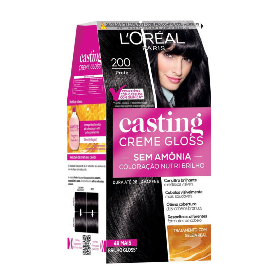 TINTURA DE CABELO CASTING ING 200 PRETO