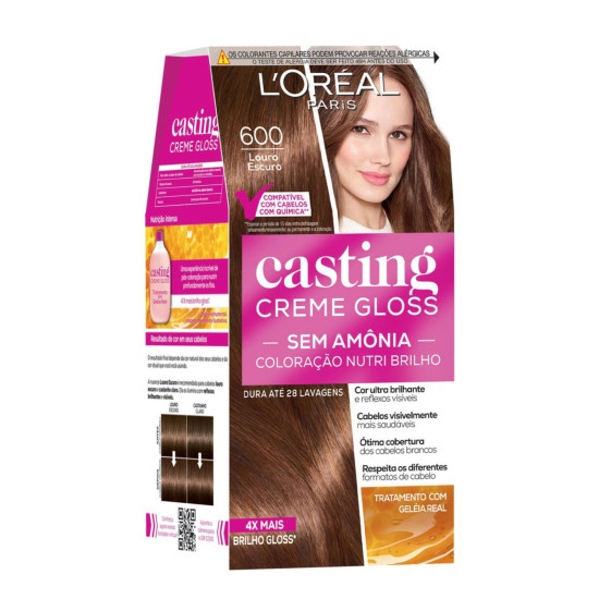 TINTURA DE CABELO CASTING ING 600 LOURO ESCURO
